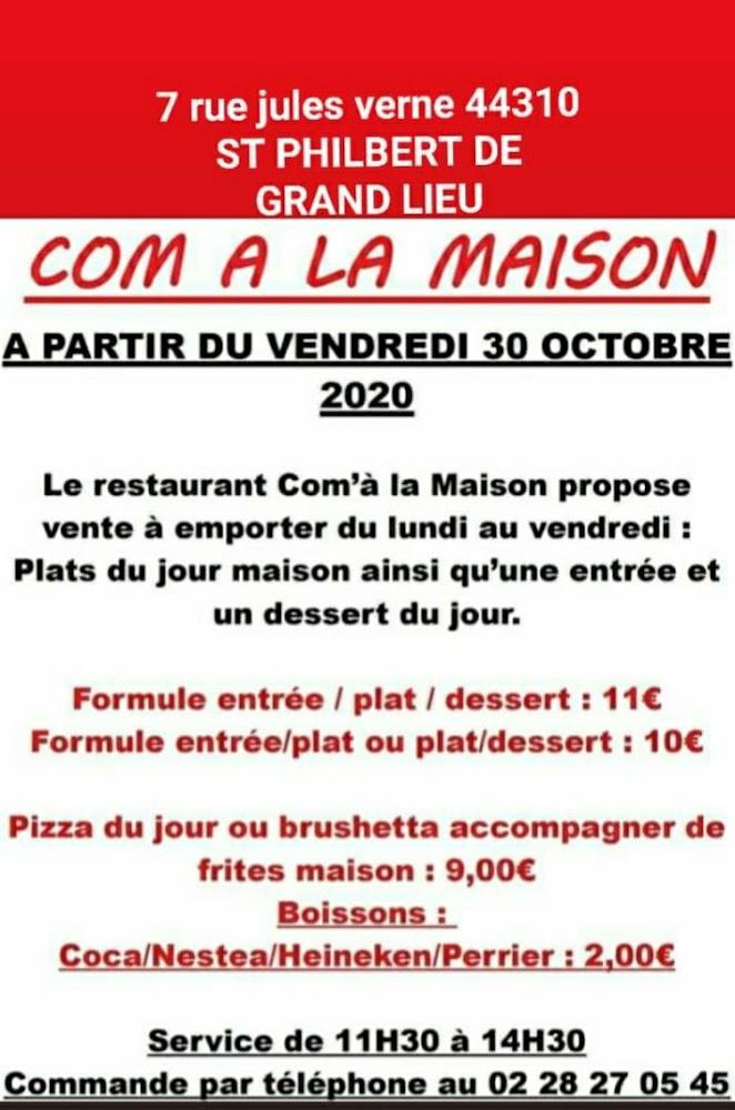 Com à la Maison - Menu Image 1